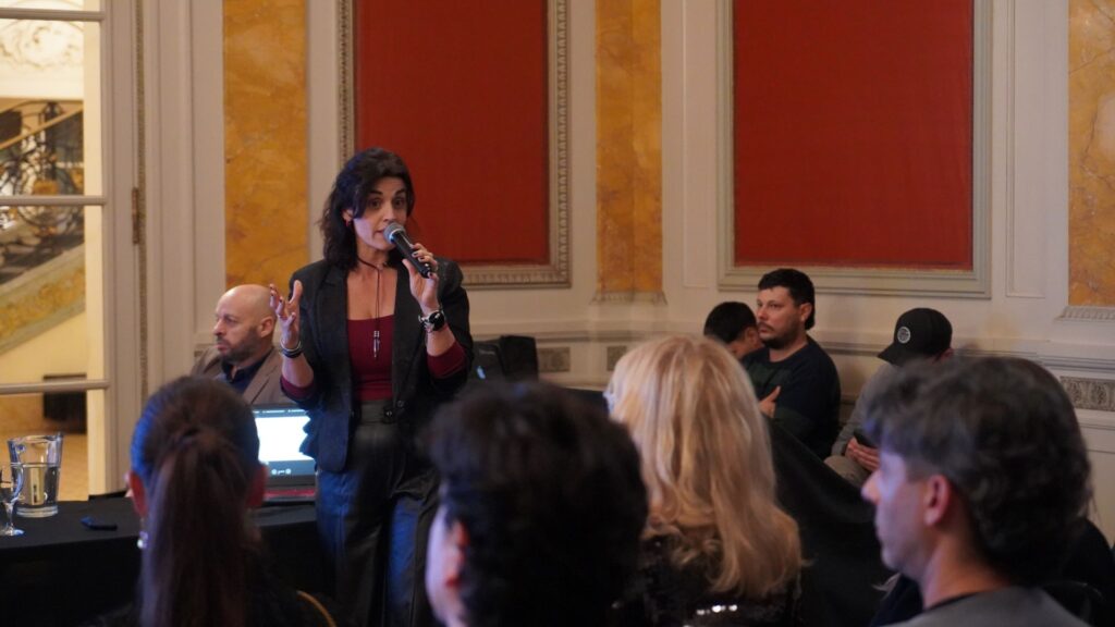Silvina Nano en la presentación del Polo Audiovisual Córdoba